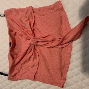 Coral crop top